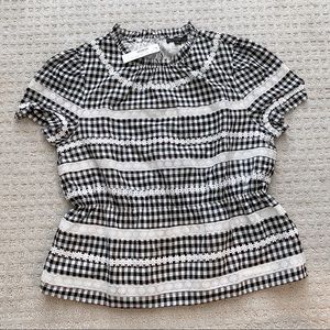 Daisy Chain Peplum Gingham Top